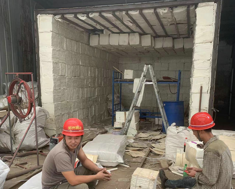 電加熱爐整體陶瓷纖維模塊設計施工